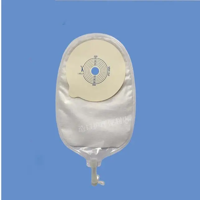 10 pcs One-Piece 15-45mm urostomy pouch Urine bag Bladder complete urostomy pocket Disposable lumbar side urine bags