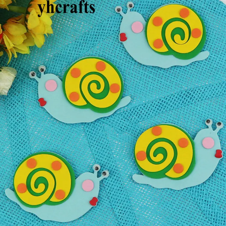 1bag/LOT Snail Mermaid Ant Lobster fish rabbit EVA foam shape without stickers Creative toys Early learning educational DIY OEM