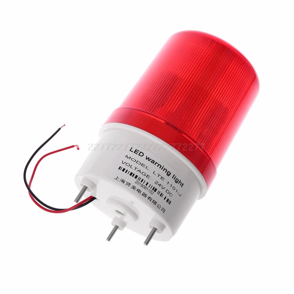 Luz LED alarma 220V/12V/24V, lámpara advertencia, zumbador señal rotativo, estroboscópica, iluminación sonido emergencia, A27 19