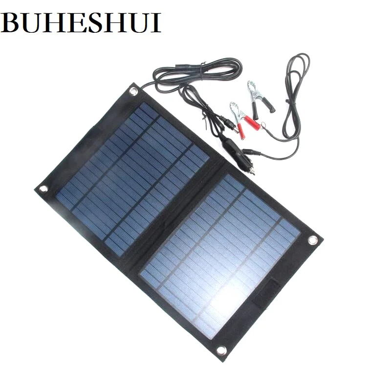 Customized 12W 18V Solar Panel Charger for 12V Car Boat Battery Charging Solar Cell Charger with DC Output