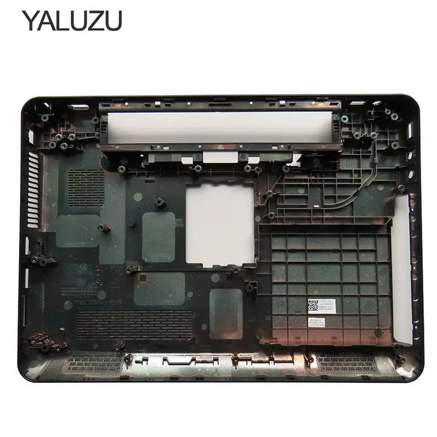 Imagem -02 - Yalumzu Capa de Base Inferior para Laptop Novo Dell Inspiron 14r N4010 Cobertura Série d Shell p n 0gwvm7 0gwvh7 Case Inferior Preto 95