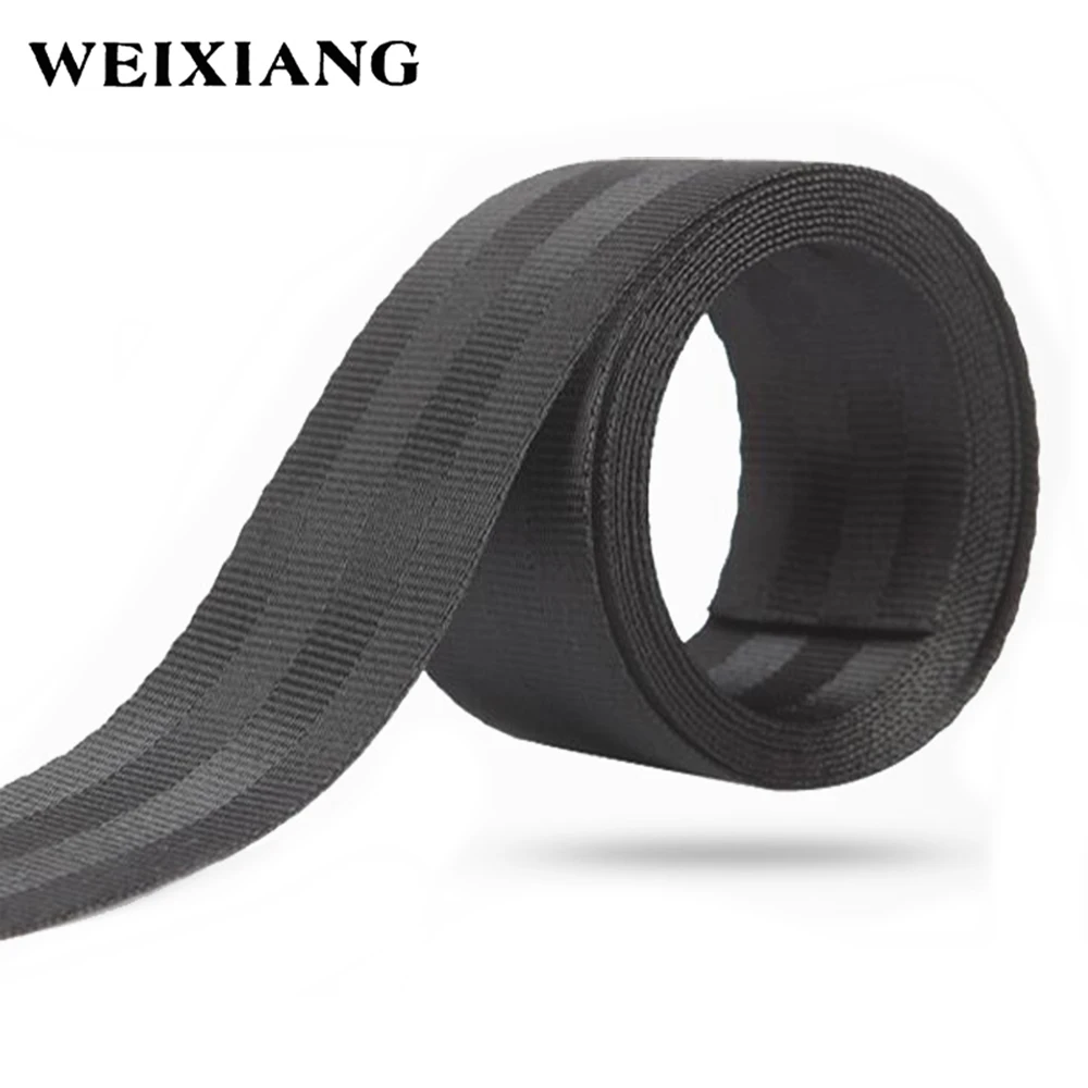 38mm Wide Roll Seat Belt Webbing Strap High-grade Polyester Baby Car Seat Stroller Safety Belt Harness Webbing Straps Black