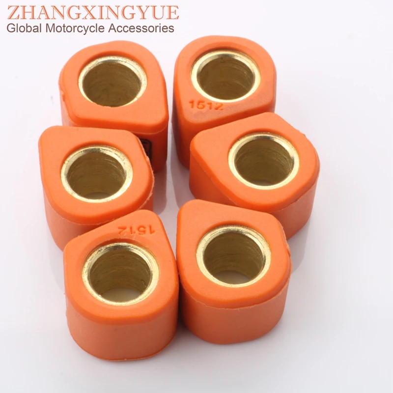 6pc Performance Variator Roller Weights 6.5gram 15x12mm for Yamaha CR Z CT SS 50 Jog Z R Slider Vino 50 Why Zuma 50cc 2T