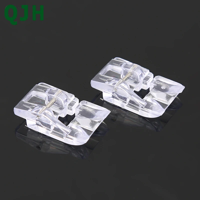 High quality plastic transparent 1pcs zipper presser foot domestic sewing machine inlay embed beads,string bead presser foot