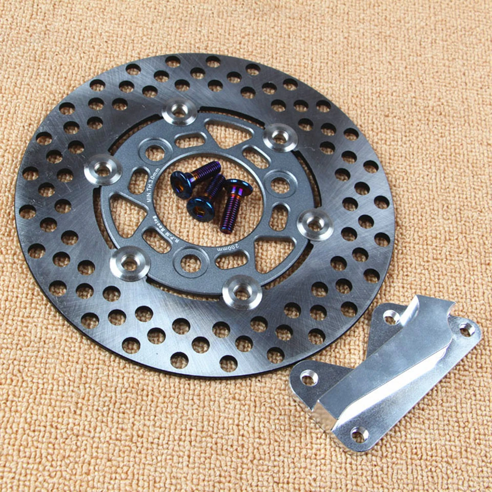 Universal motorcycle Aluminum alloy Floating brake discs 200mm Rapid cooling brake pads For Honda DIO 28/34/35/36