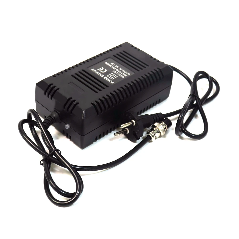 EU Standard 36V 2A Smart Charger For AGM VRLA SLA Lead Acid Battery 10AH 12AH 20AH With 12mm XLR 3 Pins Female Plug