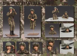 Unpainted Kit 1/35  modern strong Army Tank Crew - 2011 soldier   figure Historical  Figure Resin  Kit