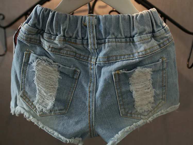 2024 Summer Girl Jeans Cute Sequins Duck Shorts Denim Shorts