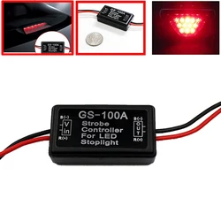 New DC 12V GS-100A Flash Strobe Controller Flasher Module for Car LED Brake Stop Light Lamp