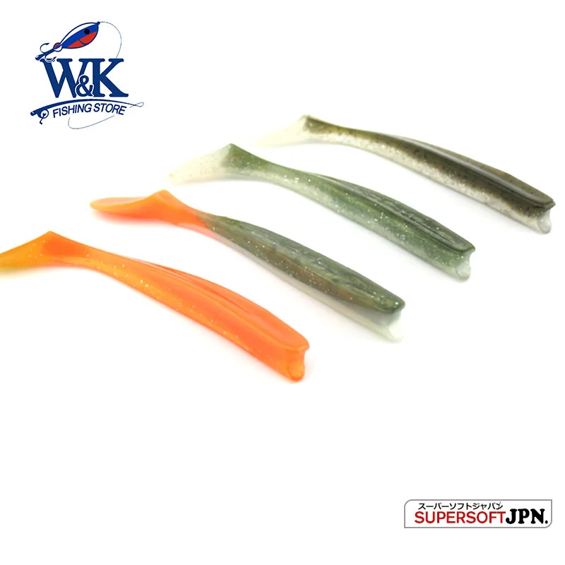 Hot-Sale Soft Bait 14cm 4 pcs/lot Pollock Cod Bass Lifelike Fishing Lure Flexible Vinyl Saltwater Fishing Jigging 5.5\