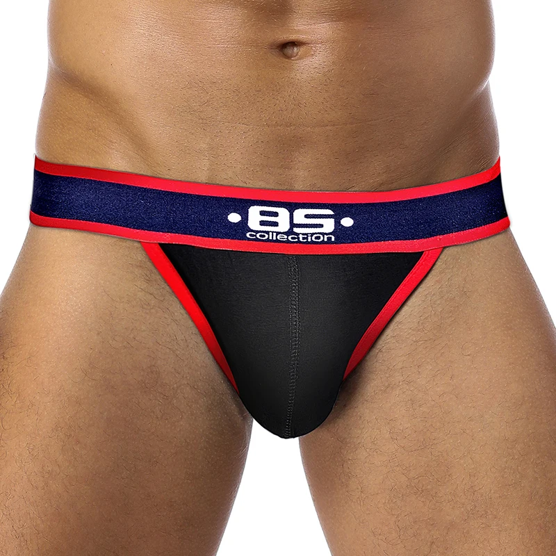 ORLVS Hot Comfortable Tight Men Underwear Thongs Jockstrap Backless Breathable Cotton Jockstrap Homme Slip Erotic String Homens