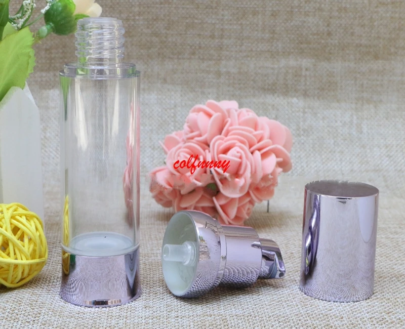 20ML Light purple Airless Pump Bottle, 30ml Cosmetic Essence Lotion Packaging Bottle,50ml Vacuum Lotion Pump Bottle F050206