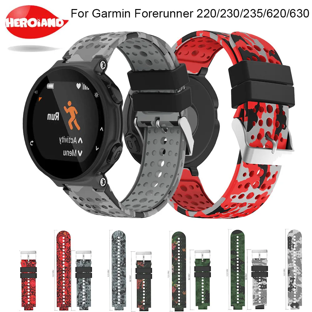 Strap For Garmin Forerunner 235 WatchBand Silicone Strap Bracelet For Garmin Forerunner 220/230/620/630/735XT GPS Accessories