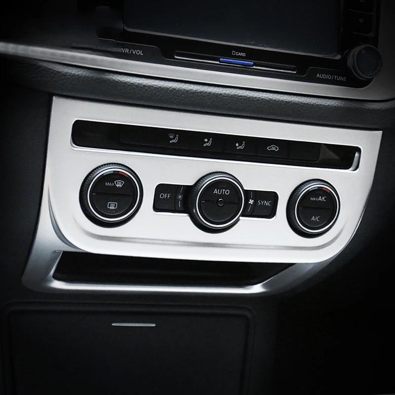 

ABS Chrome For Tiguan 2009 2010 2011 2012 2013 2014 2015 Accessories Car Central Control Panel Decoration Cover Trim Styling