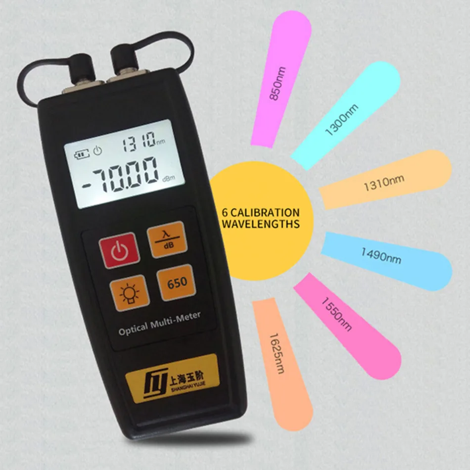 YJ-550A Mini Optical Work Red Light Machine Optical Power Meter + 30 km Red Pen