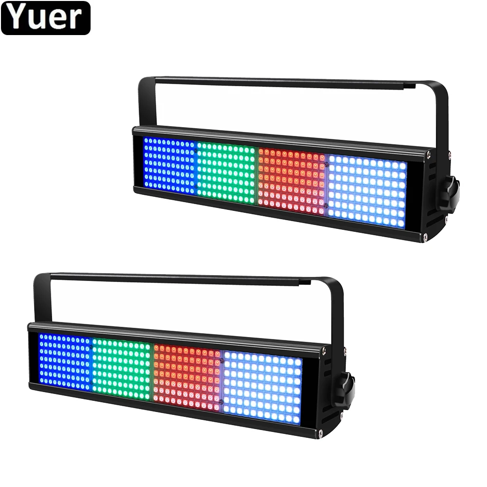 

2Pcs/Lot 5050 RGB 3IN1 LED Strobe Light 308Pcs Stage Strobe Lighting DMX512 DJ Disco Stroboscopic Party Bar KTV Strobe Lights