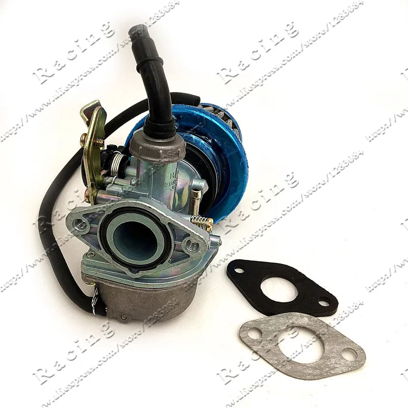 PZ22 22mm Motorcycle Carburetor Hand Cable choke with 35mm Air filter  50cc 70cc 90cc 110cc 125cc ATV Dirt Bike Go Kart Carb