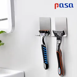 1PC New Wall-mounted Shaver Shelf 304 stainless Razor Holder Men Shaving Shelf Razor Rack Bathroom Viscose Razor Hook