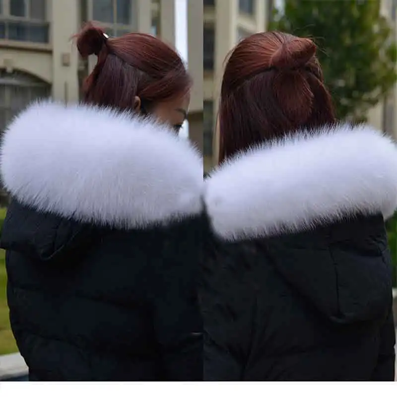 2024 hot 100%, real fur fox fur collar, fashion warm fox, white fur collar, natural fox fur collar.