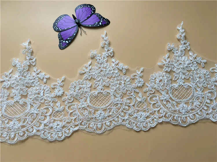 9ヤード-ホットポリエステル-diy縫製-カーボーンレーストリム-刺繍アップリケ-服飾リボン-クラフト-ウェディングドレス用
