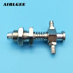 L53xM12x11 53mm Length Metal Tubular 3 Way Vacuum Cup Holder Connector For Injection molding machine manipulator