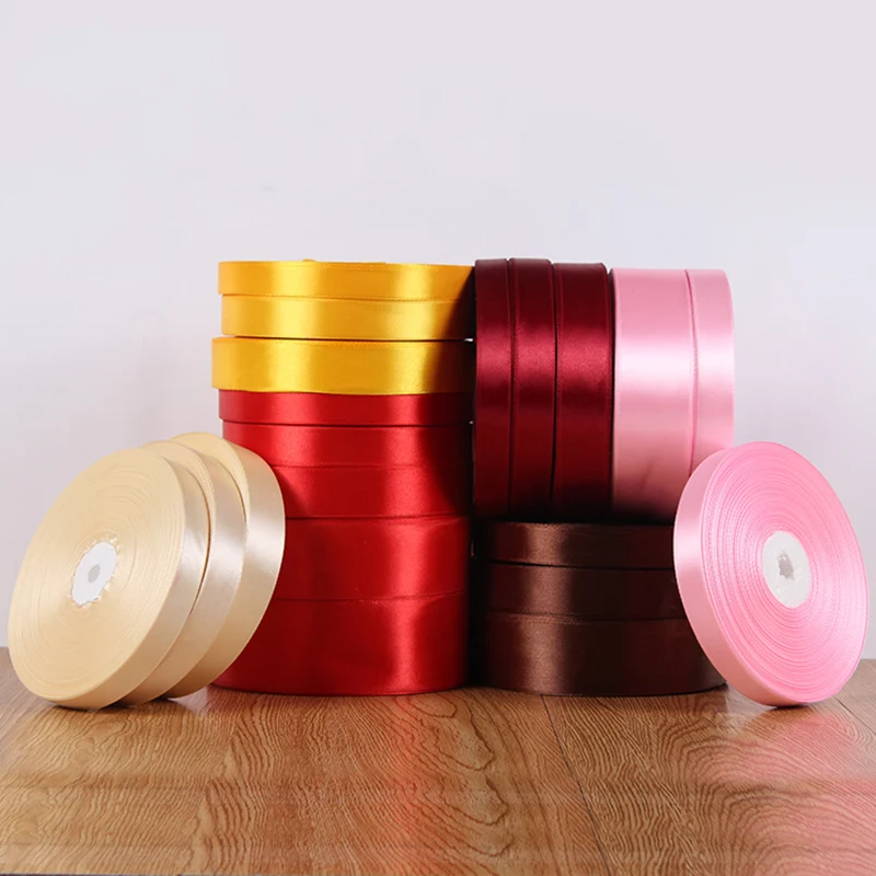 180Meters 2cm Silk Satin Ribbon Wedding Party Decoration Invitation Ribbons Card Gift Wrapping Scrapbooking Supplies Wholesale