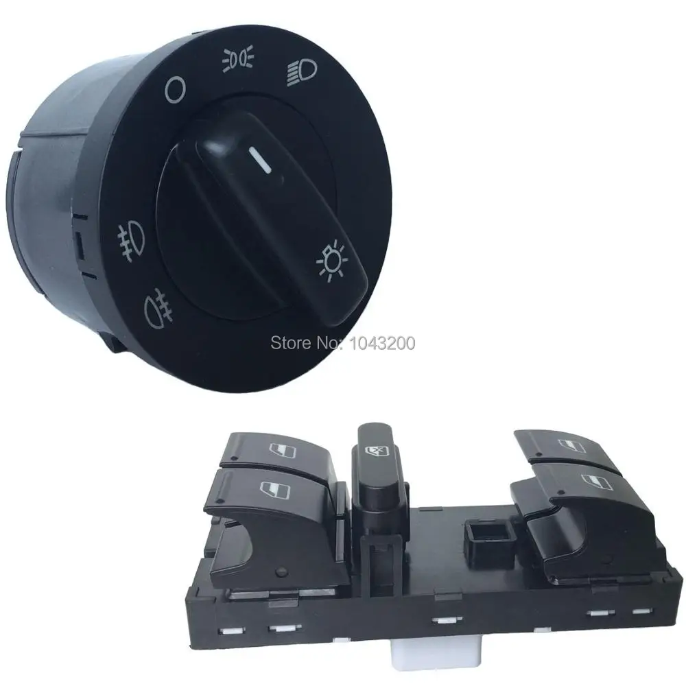 Headlight Window Control Switch Button For Volkswagen Jetta mk5 Golf 5 6 Tiguan Passat B6 CC Caddy Touran 1K0941431Q 1K4959857B