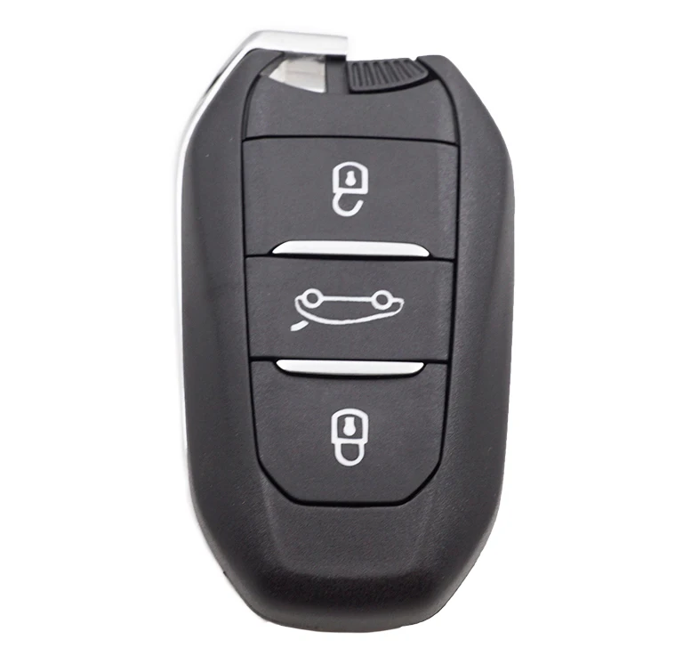 

3 Buttons Replacement Smart Remote Key Shell Case For Peugeot 4008 5008 Keyless Entry Fob Car Key Cover With Insert Key Blade