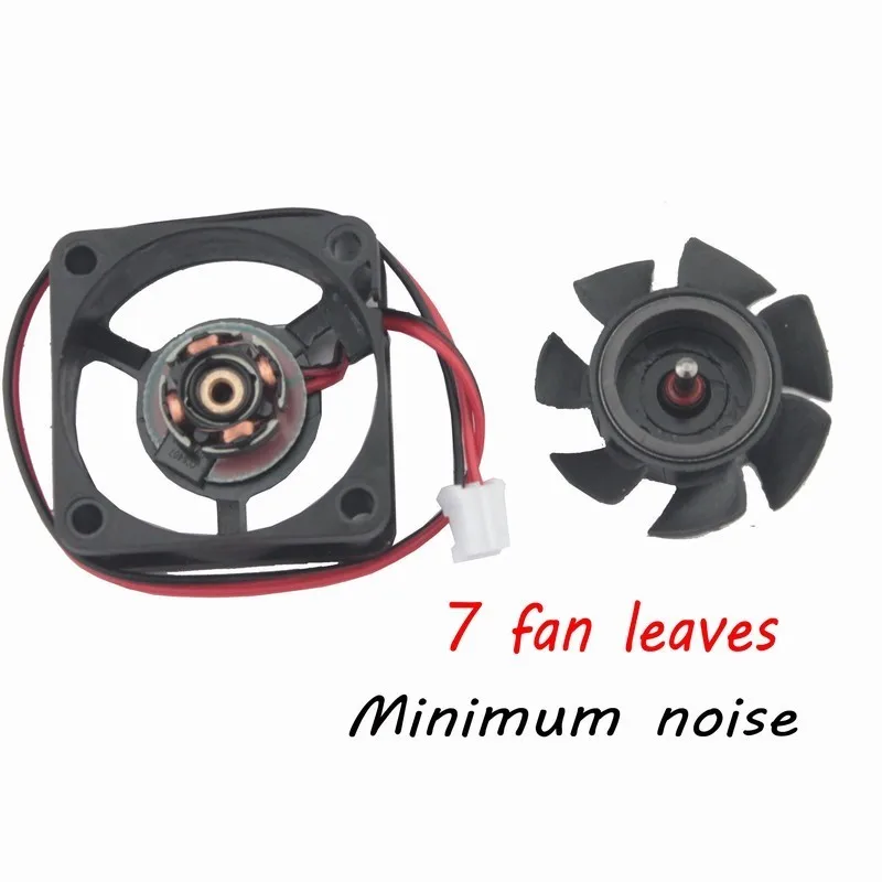 2 Pieces Gdstime 12V 3cm 30x30x10mm Small Brushless Cooler DC Cooling Fan 30x30mm 10mm 2Pin 2.0 7000RPM 3010 7 Blades 0.04A