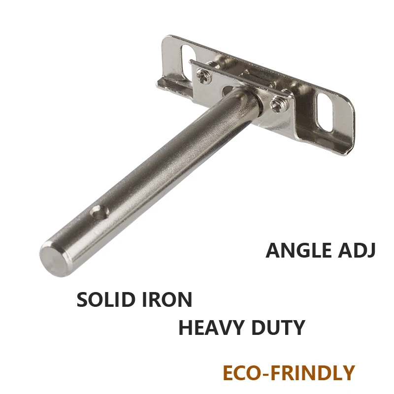 4' 5' Heavy Duty Wall Floating Shelf Bracket Space Saver Angle Adjustable Steel Invisible Hidden Wooden Shelf Supports Hardware