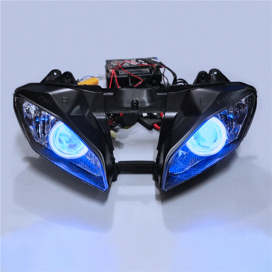 

Фара с ангельскими глазами HID проектор фара с проектом f для Yamaha YZF-R6 2006-2007