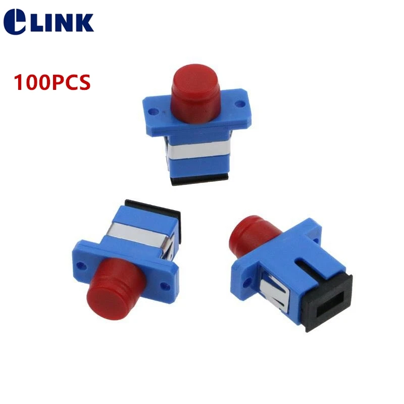 

SC-FC fiber optic adapter SM SC-FC FC-SCUPC APC Simplex single-mode coupler ftth connector ELINK free shipping IL 0.2db 100pcs