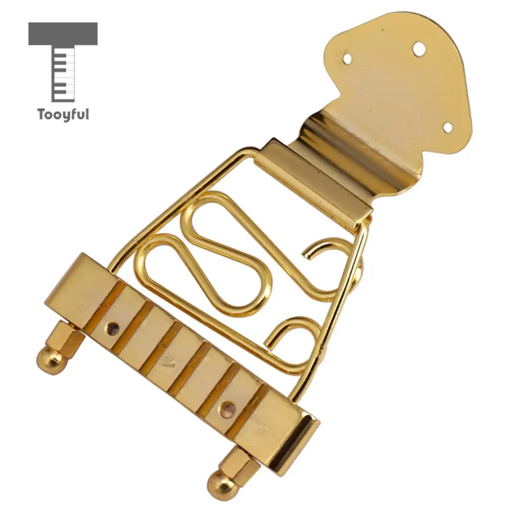 Tooyful Trapeze Tailpiece Deluxe for 6-String Hollow Semi Hollow Archtop Jazz Guitar