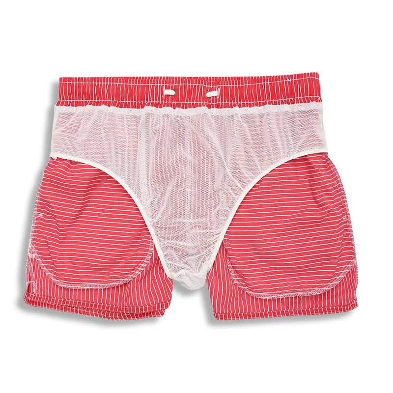 Gailang-pantalones cortos de playa para hombre, Bóxer Sexy, Bañador estampado, ropa de baño Gay activa, 2017