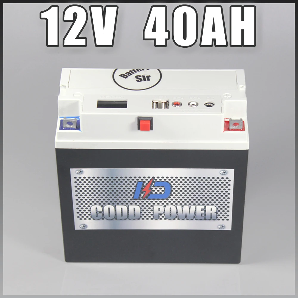 12V Rechargeable lithium ion battery 12V 40AH Li-ion battery pack