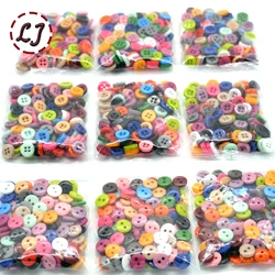 New Resin Sewing Button Round 9mm( 0.34in) Dia accessory scrapbooking for child cloth Candy color child button DIY