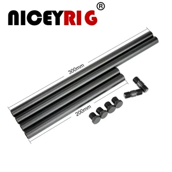 NICEYRIG 15mm Rod Aluminum Rod Rig DSLR Camera Rig Video Shooting Shoulder Rig Support System for Instagram (20cm*2+30cm*2)