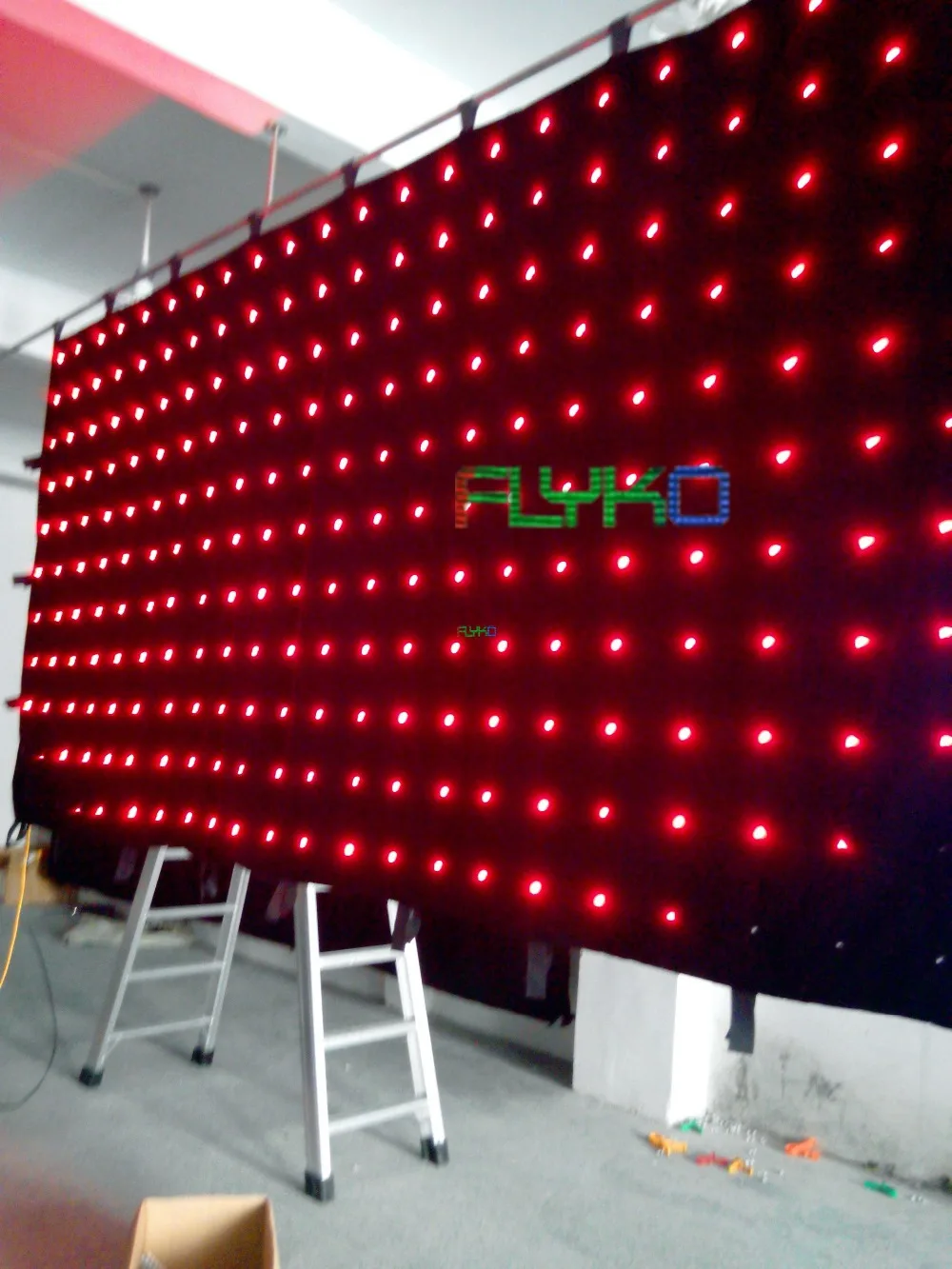 

Flyko factory price new product p18 2x3m led stage backdrop on china market