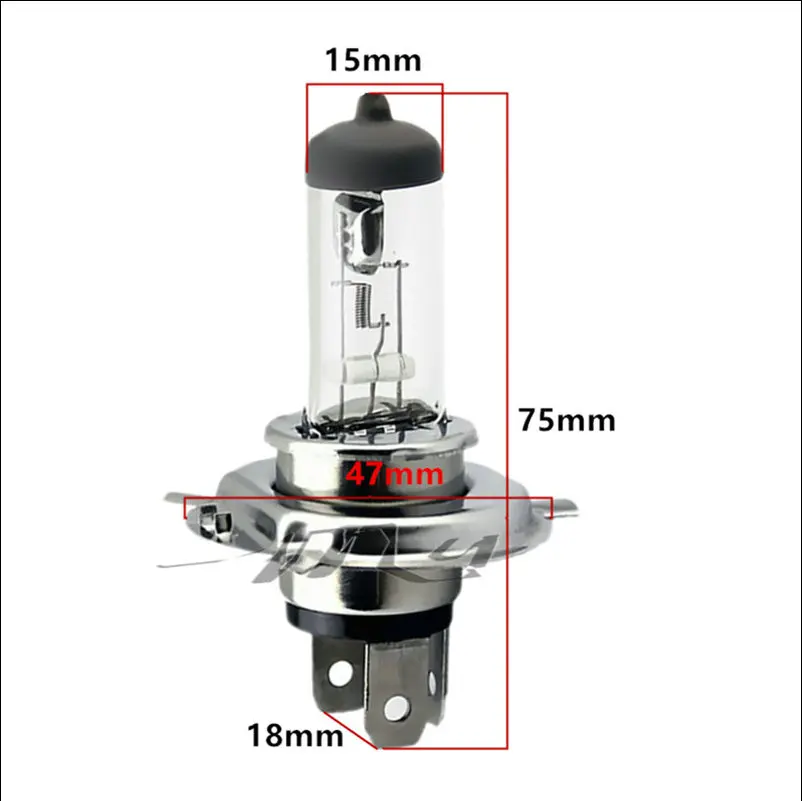 2pcs  H4 12V 100W /90W 4300K Yellow P43t Fog Halogen Bulb light running day Head Lamp car styling car light source parking