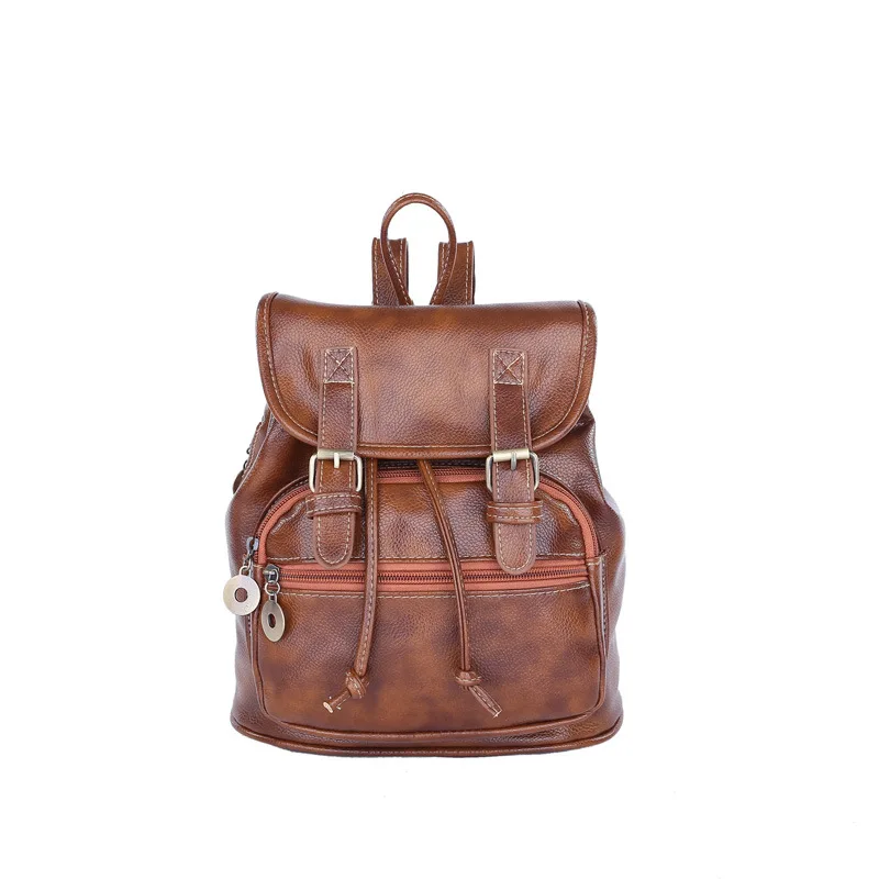 

CIKER Fashion women fashion designer brand backpacks vintage leather shoulder bag retro small lady schoolbag mochila cute bags