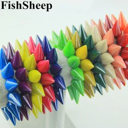 FishSheep Big Acrylic Spike Studs Bracelets For Men Women Rock Punk Stretched Rivets Charm Bracelets & Bangles Fashion Jewelry