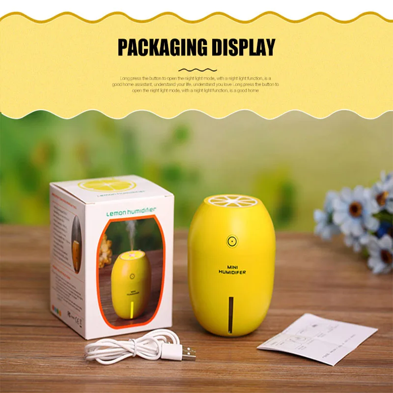 THANKSHARE USB Essential Oil Diffuse Portable Mini Humidifier for Home Lemon Aroma Diffuser Umidificador Aromatherapy for Car