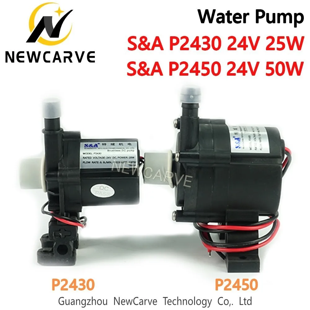 

S&A Brushless DC Pump P2430 P2450 24V 25W 50W 8.5l/min 13psi For Industrial Chiller CW3000 NEWCARVE