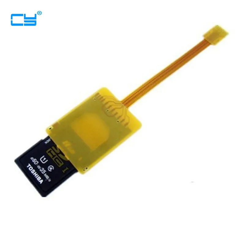 Micro SD TF Memory Card Kit Male to SD Female Extension Soft Flat FPC Cable 10cm