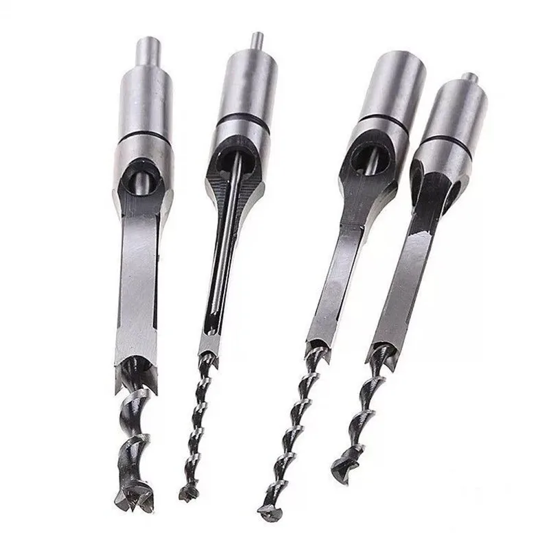 Hss Square Hole Mortise Cinzel Broca de Madeira com Broca Twist