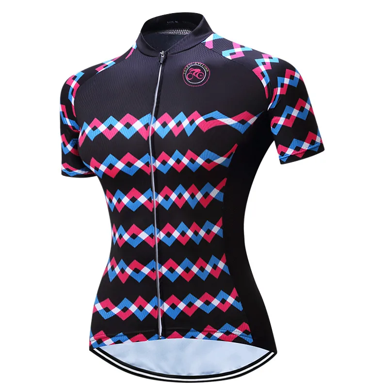 Teleyi Ropa Ciclismo Women's Bike Jersey Shirt Summer Breathable Cycling Clothing MTB Bicycle Clothes Quick Dry Cycling Jersey