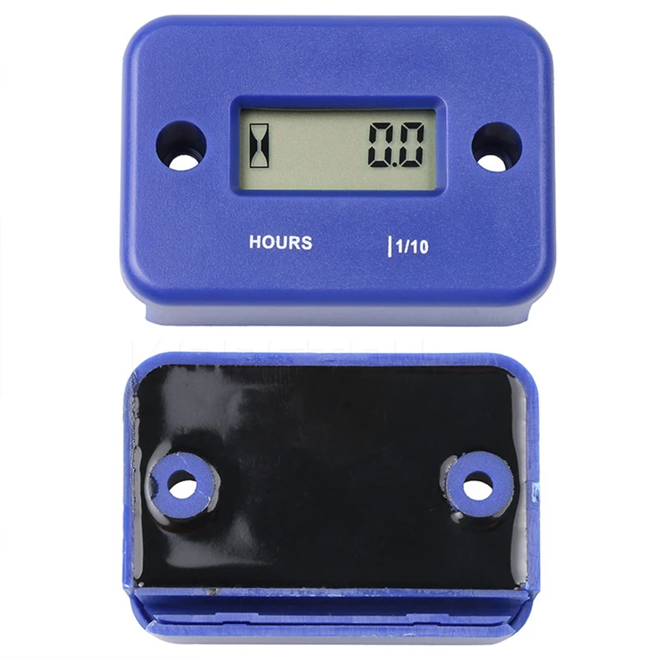 Digital Inductive Hour Meter LCD Counter For ATV Motorcycle Instruments Snowmobile Gasoline Boat Generator Bike Car Accessories