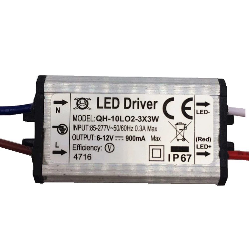 5PCS LED driver, 10W, 20W, 30W 50W 100W 200W AC 85-265V  is a flood of floodlights without stroboscopic DC waterproof drive