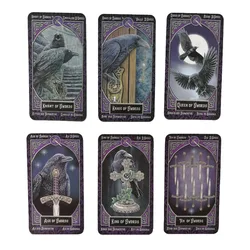 78 Cards familiars intimate tarot cards English Spanish French German version mysterious animal magic divination cards gam