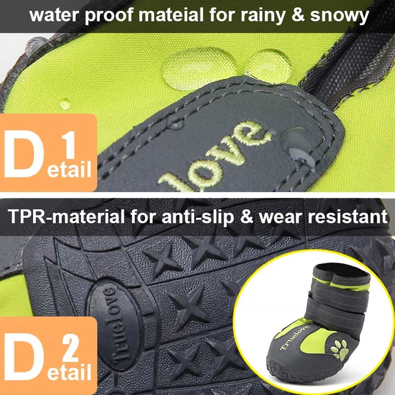 Truelove Wasserdicht Hund Schuhe Für Hunde Winter Sommer Regen Schnee Hund Stiefel Turnschuhe Schuhe Für Große Hunde Husky Outdoor Buty dla Psa